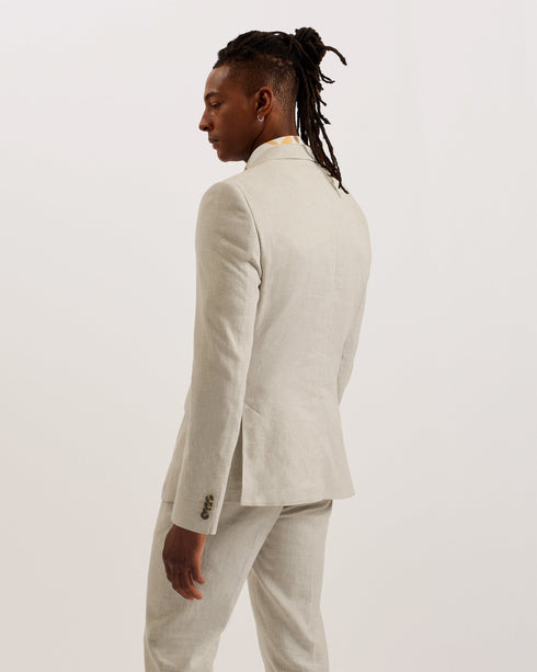 DAMASKJ-Suits-Slim Cotton Linen Blazer- Ted Baker Romania